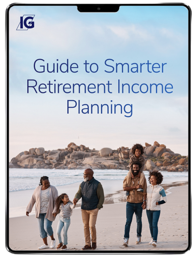 Ipad mockup - Guide to smarter retirement income planning